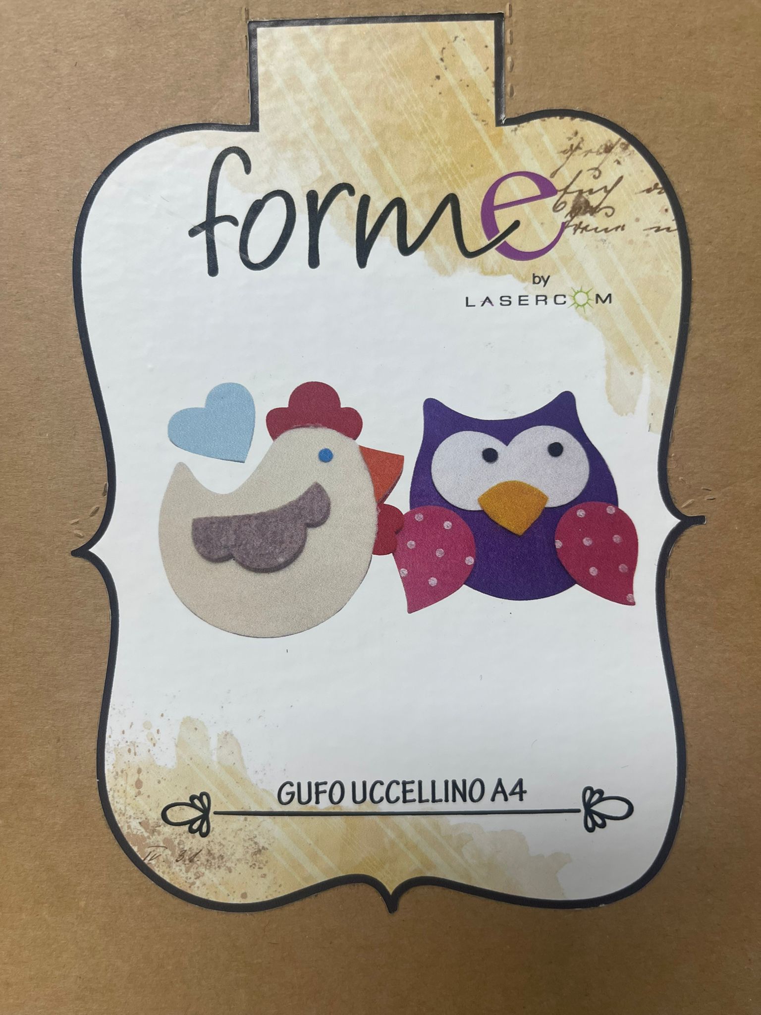 Fustella dell'Officina A4 Gufo e Gallina
