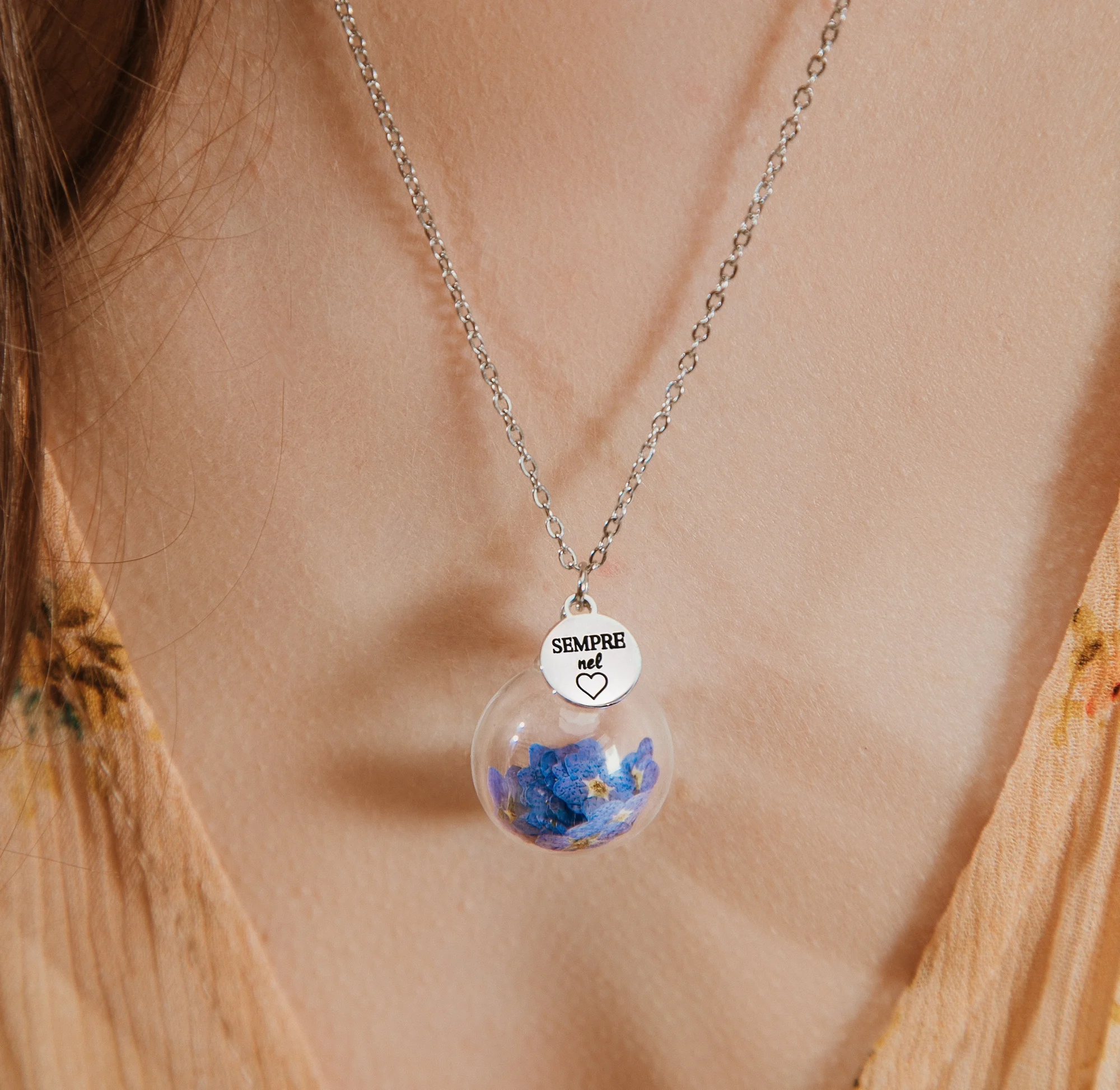 Collana il Giardino dei Desideri Sei sempre nel cuore “Non ti scordar di me”