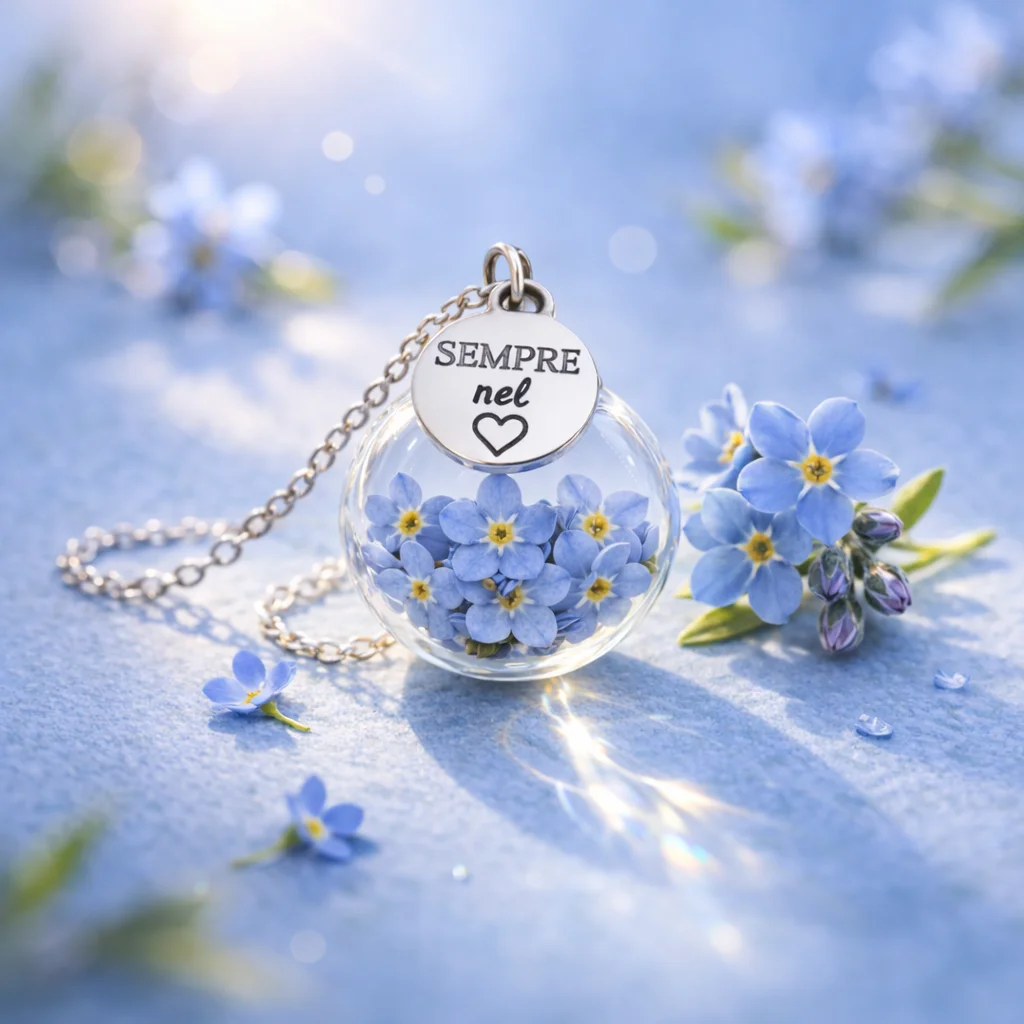 Collana il Giardino dei Desideri Sei sempre nel cuore “Non ti scordar di me”