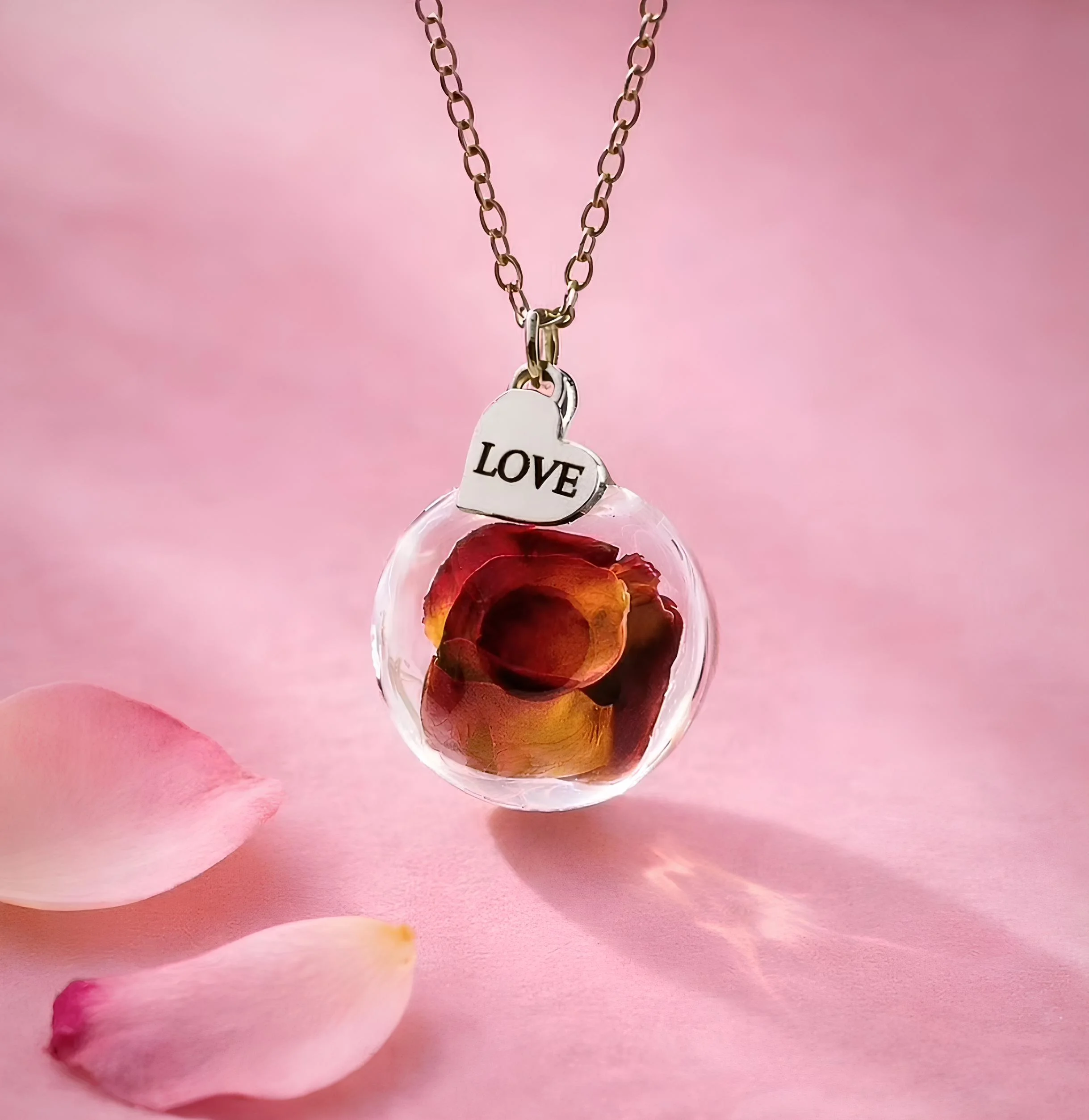 Collana il Giadino dei Desideri Dell'amore e dell'amicizia "Rosa"