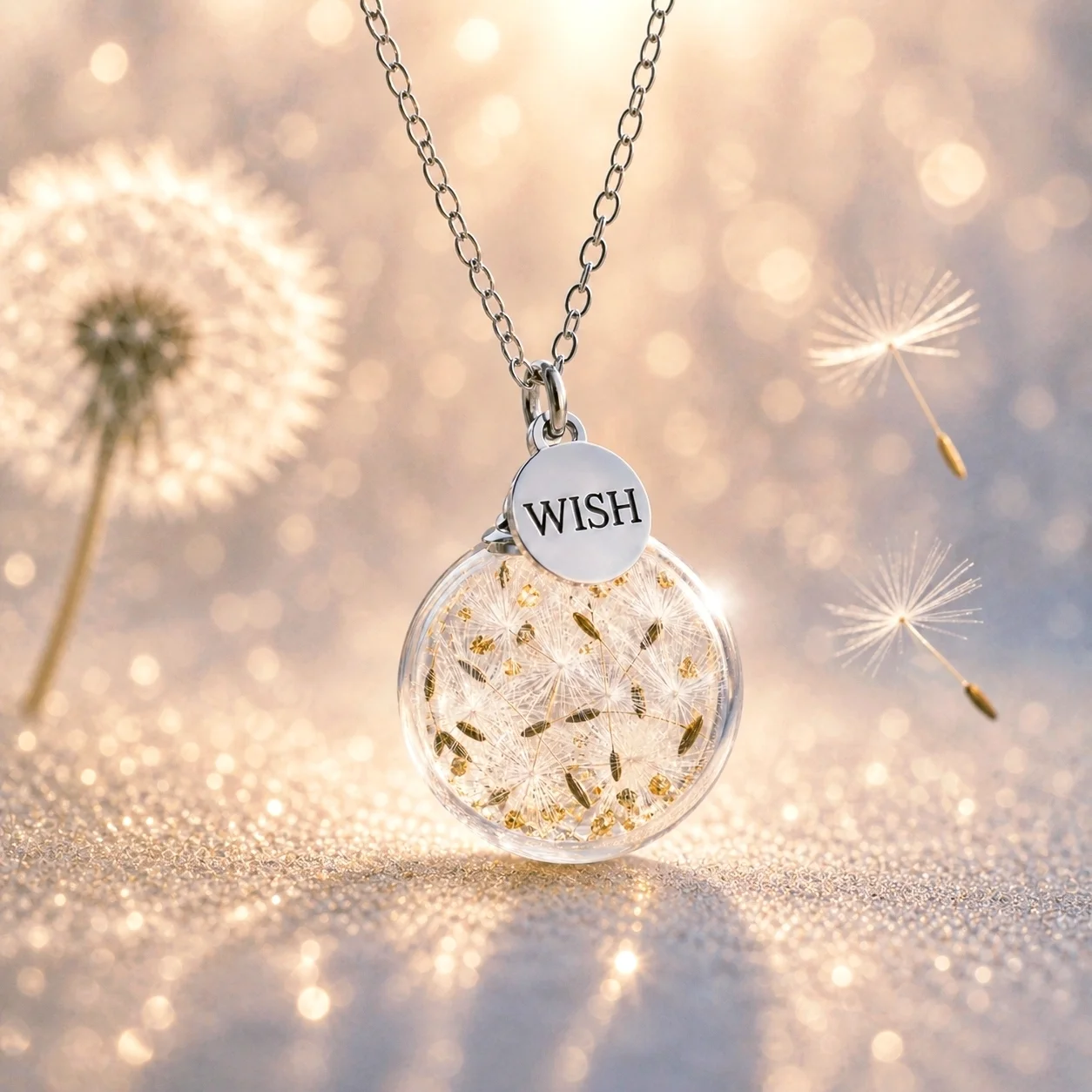 Collana il Giardino dei Desideri Make your wish “Soffione”