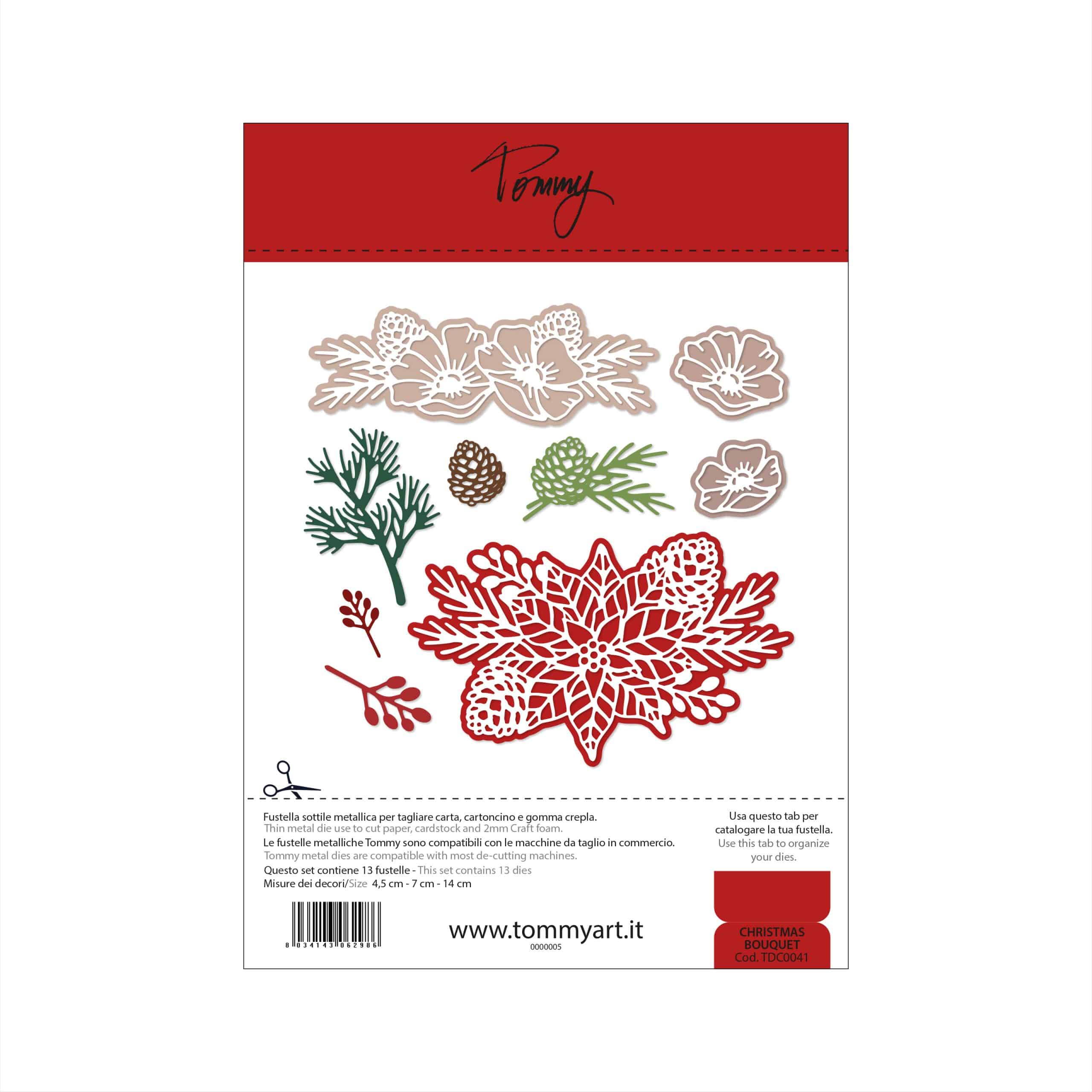 Fustella sottile Tommy Christmas bouquet
