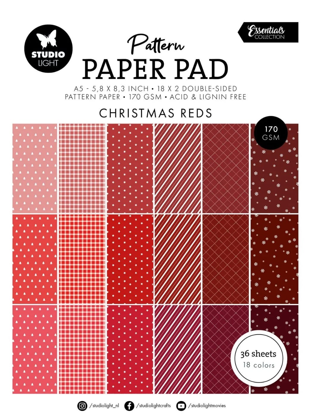 Paper Pad Christmas Reds