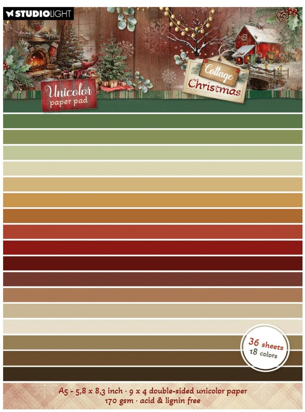 Paper Pad Cottage Christmas Unicolor